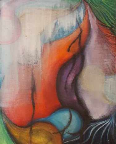Original Figurative Abstract Painting by Teri-Michelle Nowlan