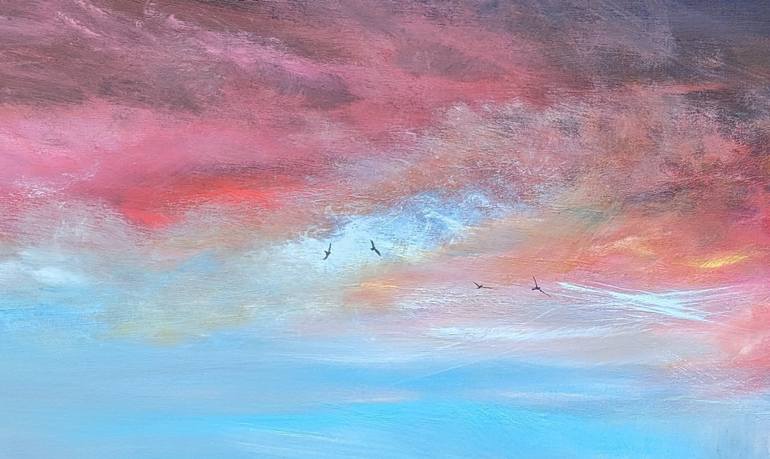 Original Impressionism Seascape Painting by Mel Graham