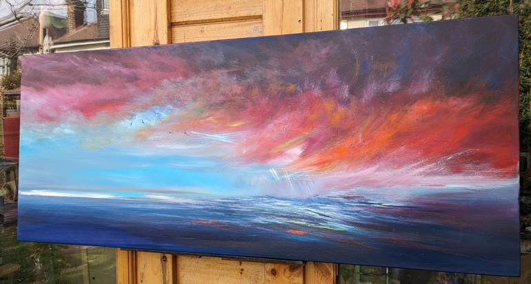 Original Impressionism Seascape Painting by Mel Graham