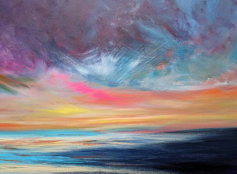 Original Contemporary Seascape Painting by Mel Graham