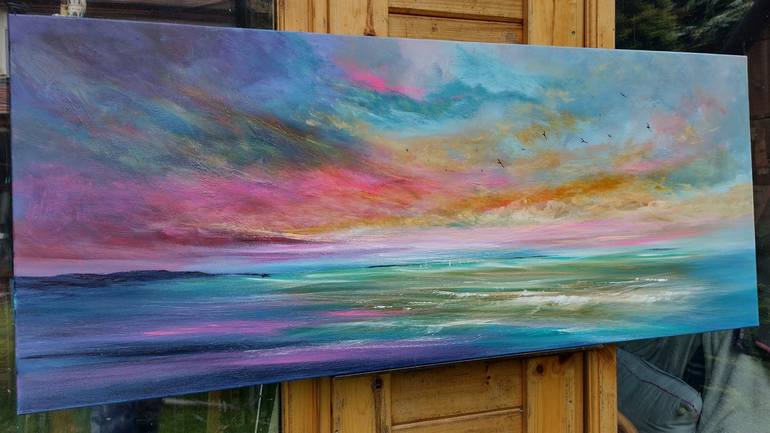 Original Contemporary Seascape Painting by Mel Graham