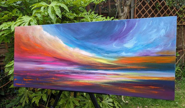 Original Expressionism Seascape Painting by Mel Graham