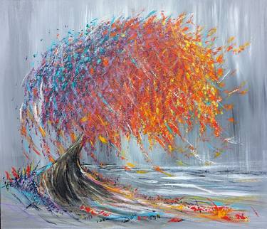 Original Abstract Expressionism Landscape Painting by Mel Graham