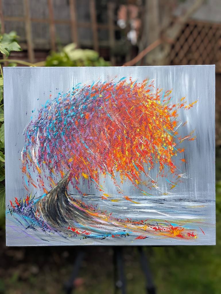 Original Abstract Expressionism Landscape Painting by Mel Graham