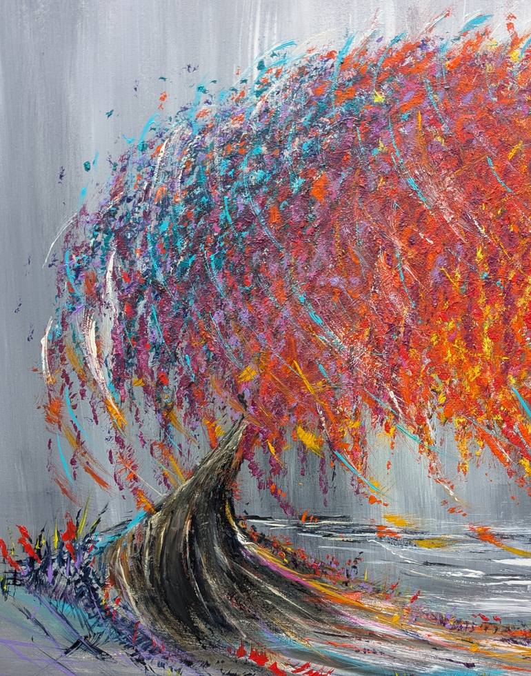Original Abstract Expressionism Landscape Painting by Mel Graham