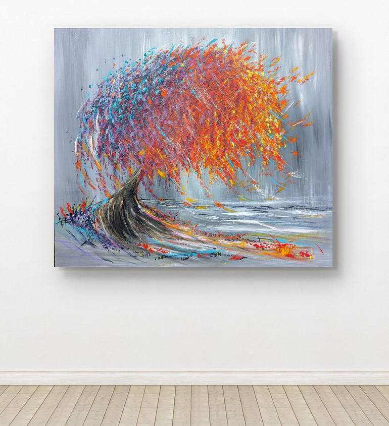 Original Abstract Expressionism Landscape Painting by Mel Graham