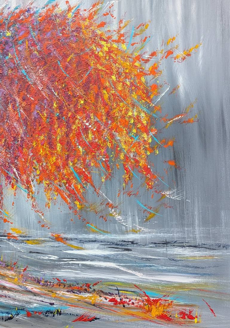 Original Abstract Expressionism Landscape Painting by Mel Graham