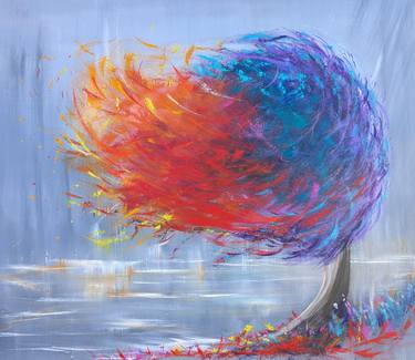 Original Abstract Expressionism Landscape Painting by Mel Graham