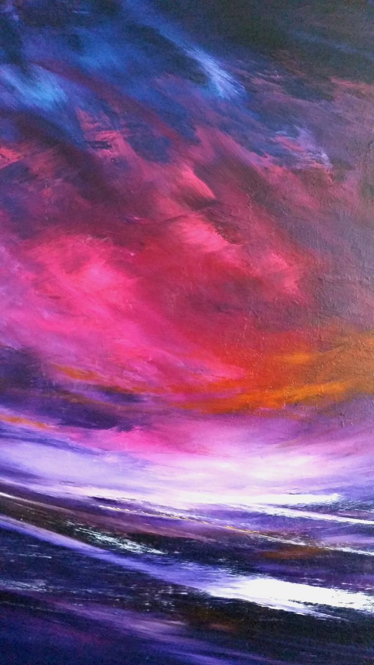 Original Abstract Expressionism Seascape Painting by Mel Graham