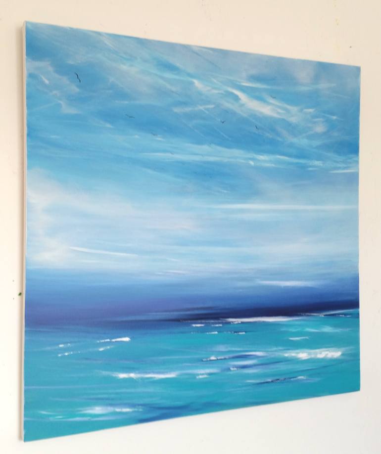 Original Fine Art Seascape Painting by Mel Graham