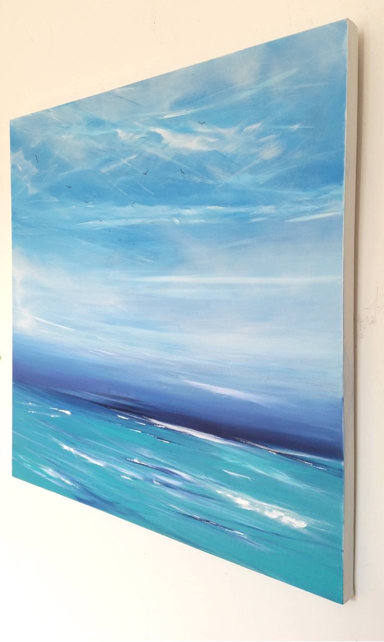 Original Fine Art Seascape Painting by Mel Graham