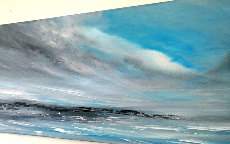 Original Fine Art Seascape Painting by Mel Graham