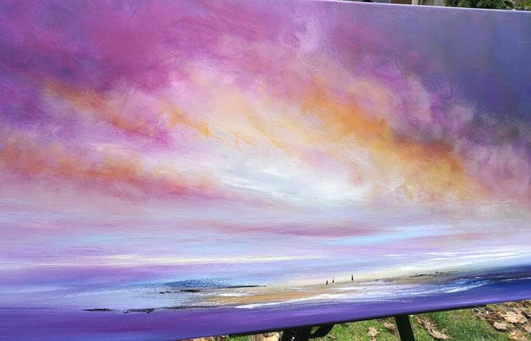 Original Impressionism Seascape Painting by Mel Graham