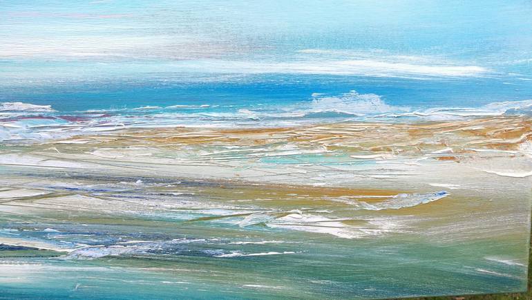 Original Impressionism Seascape Painting by Mel Graham