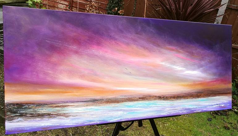 Original Impressionism Seascape Painting by Mel Graham