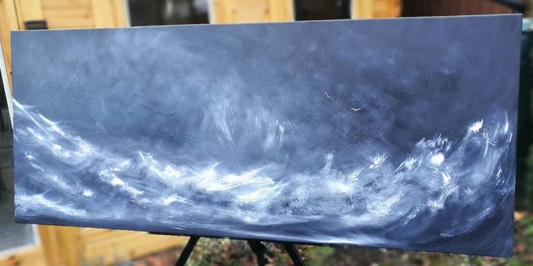 Original Expressionism Seascape Painting by Mel Graham