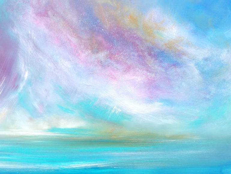 Original Expressionism Seascape Painting by Mel Graham