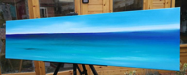 Original Impressionism Seascape Painting by Mel Graham