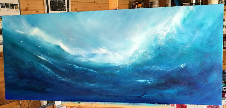 Original Fine Art Seascape Painting by Mel Graham