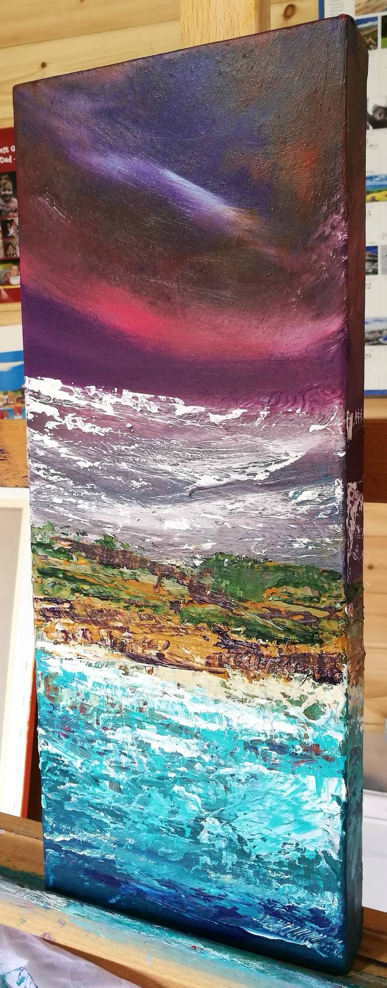 Original Impressionism Seascape Painting by Mel Graham