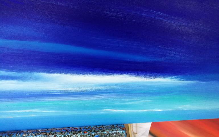 Original Impressionism Seascape Painting by Mel Graham