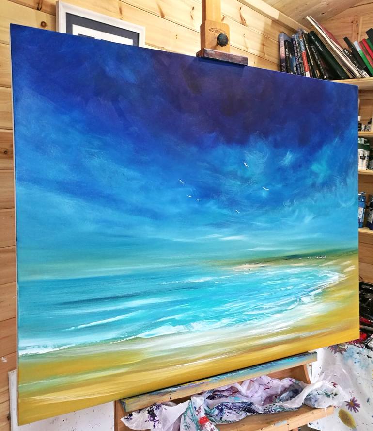 Original Seascape Painting by Mel Graham