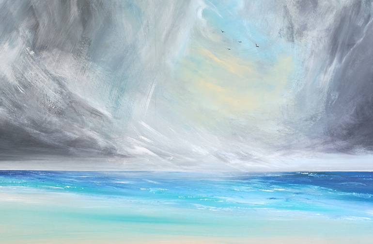 Original Fine Art Seascape Painting by Mel Graham