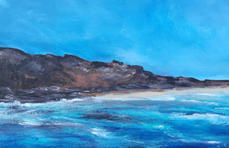 Original Fine Art Seascape Painting by Mel Graham