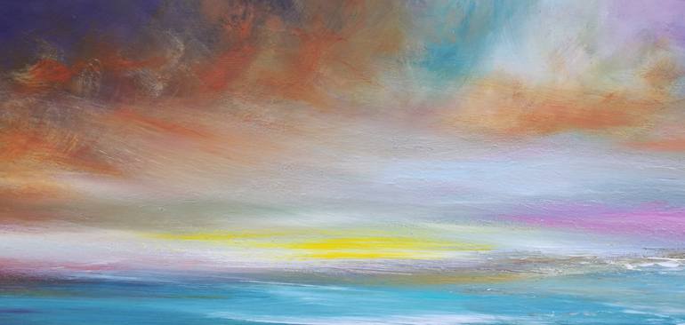 Original Impressionism Seascape Painting by Mel Graham