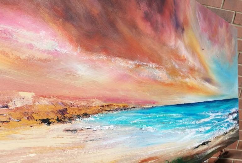 Original Fine Art Seascape Painting by Mel Graham