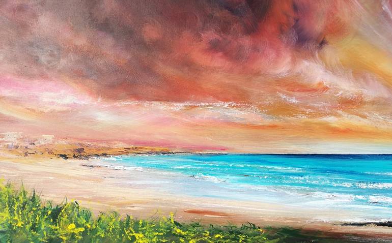 Original Fine Art Seascape Painting by Mel Graham