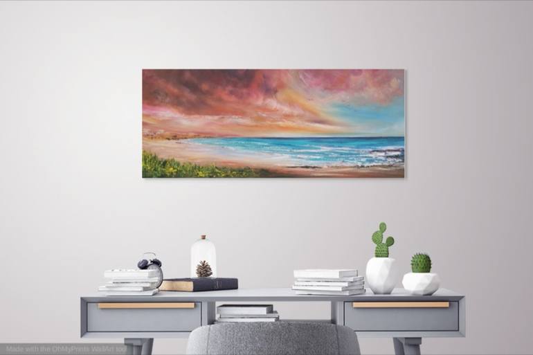 Original Fine Art Seascape Painting by Mel Graham