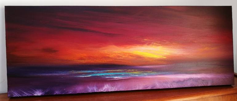 Original Impressionism Seascape Painting by Mel Graham