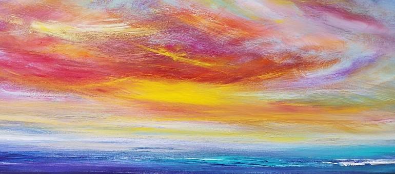 Original Fine Art Seascape Painting by Mel Graham