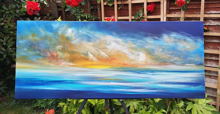 Original Fine Art Seascape Painting by Mel Graham