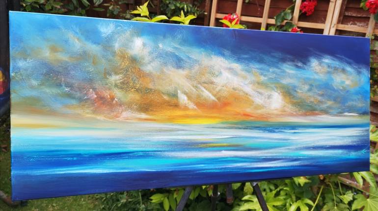 Original Fine Art Seascape Painting by Mel Graham