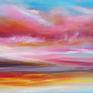 Heavenly Glory was produced whilst listening to calm acoustic rhythms, and an absolute love of everything I was doing in that moment. This piece was painted with a sincere love of big skies, inspiring views, and soulful hues. Love skies, love colour.

"Only from the heart, can you touch the sky"
Rumi

This painting is on artist quality deep cotton canvas, and stretched with strong wooden bars. With painted sides and varnish it is ready to go with no need for a frame. There is a signature on the front and on the reverse is the Title, a date and signature. All my works are accompanied with a unique Certificate of Authenticity.

All my works are gently and individually packaged and their protection is reinforced with strong cardboard packaging to secure safe passage. Paintings are sent tracked, and a signature is requested upon delivery.

Please see my other pieces for more colour creations :)