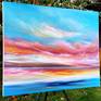 Heavenly Glory was produced whilst listening to calm acoustic rhythms, and an absolute love of everything I was doing in that moment. This piece was painted with a sincere love of big skies, inspiring views, and soulful hues. Love skies, love colour.

"Only from the heart, can you touch the sky"
Rumi

This painting is on artist quality deep cotton canvas, and stretched with strong wooden bars. With painted sides and varnish it is ready to go with no need for a frame. There is a signature on the front and on the reverse is the Title, a date and signature. All my works are accompanied with a unique Certificate of Authenticity.

All my works are gently and individually packaged and their protection is reinforced with strong cardboard packaging to secure safe passage. Paintings are sent tracked, and a signature is requested upon delivery.

Please see my other pieces for more colour creations :)