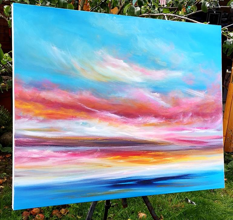 Original Fine Art Seascape Painting by Mel Graham