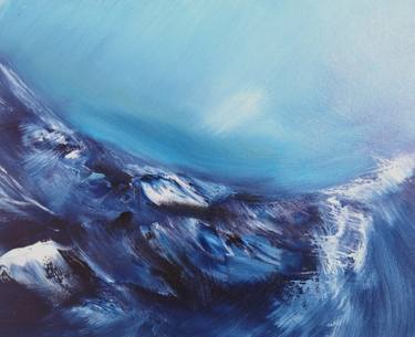 Moody Blue 1 (Oil Painting) thumb