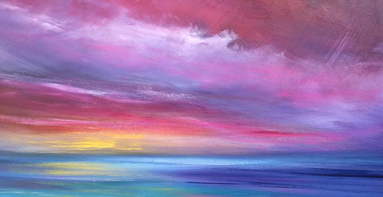 Original Impressionism Seascape Painting by Mel Graham