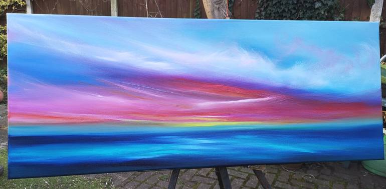 Original Impressionism Seascape Painting by Mel Graham