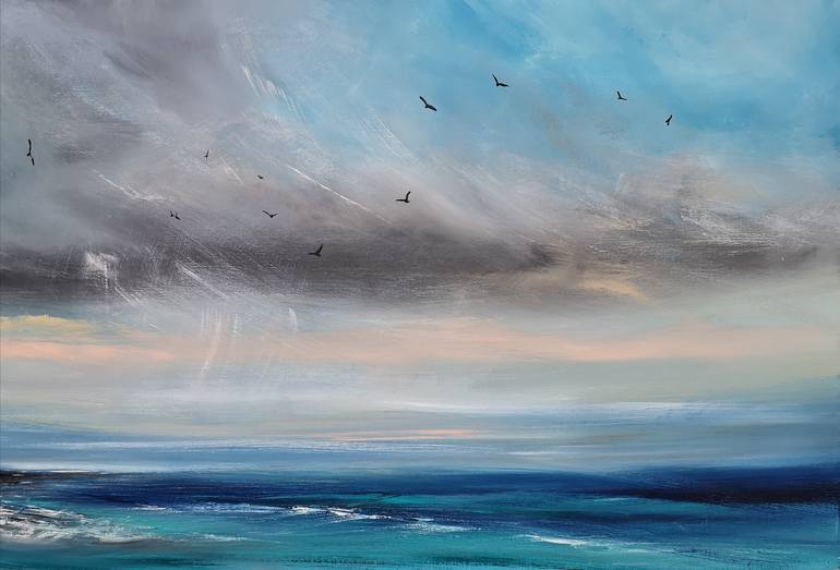 Original Seascape Painting by Mel Graham