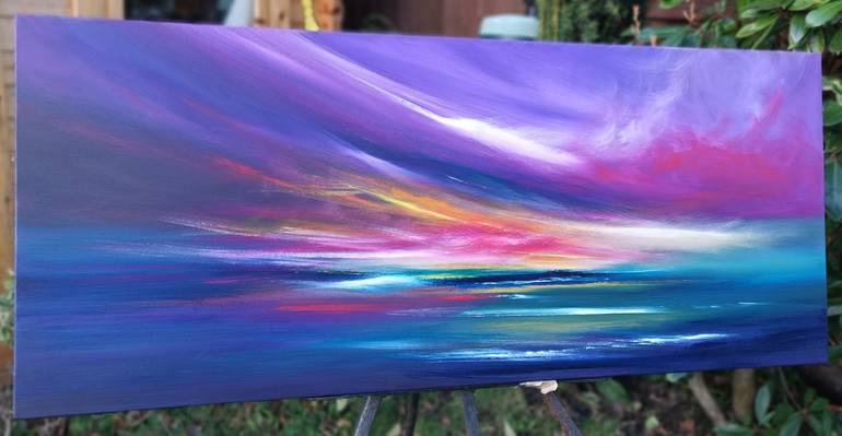 Original Impressionism Seascape Painting by Mel Graham