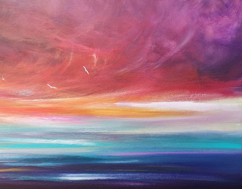 Original Seascape Painting by Mel Graham