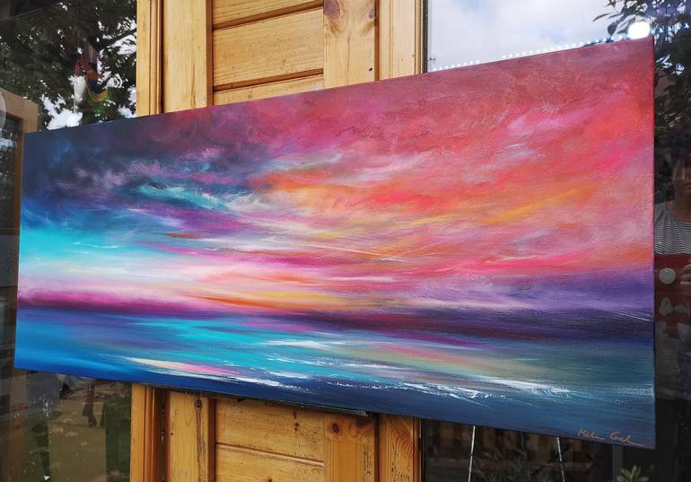 Original Impressionism Seascape Painting by Mel Graham