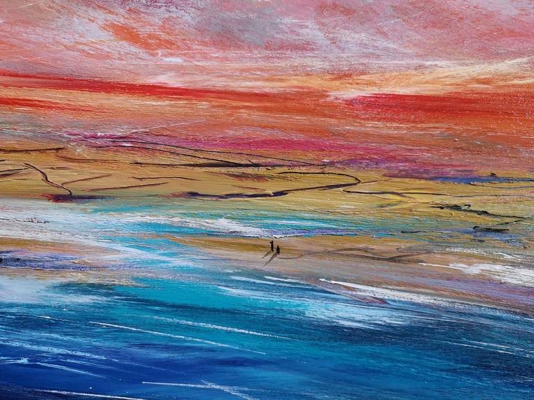 Original Impressionism Seascape Painting by Mel Graham