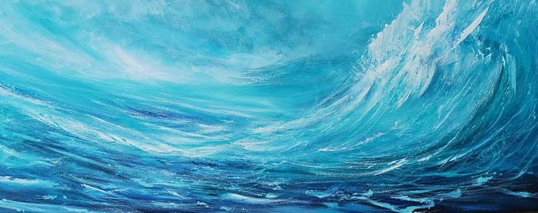 Original Impressionism Seascape Painting by Mel Graham