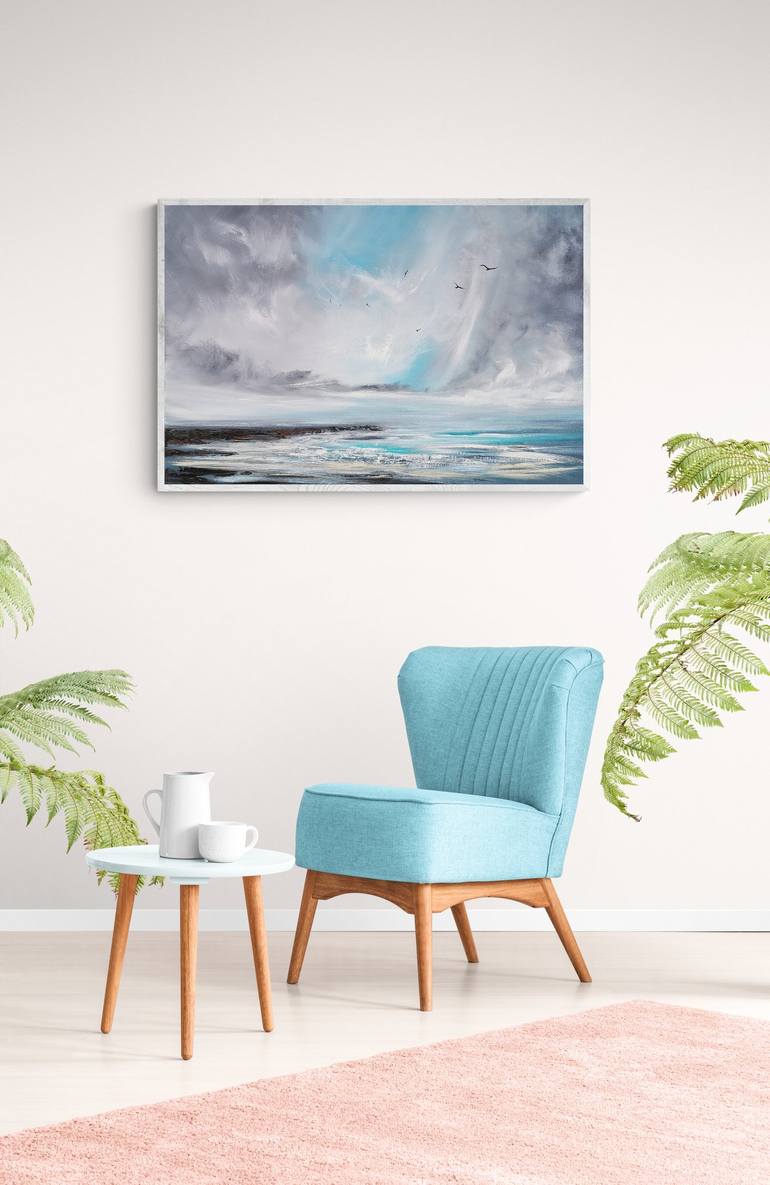 Original Fine Art Seascape Painting by Mel Graham