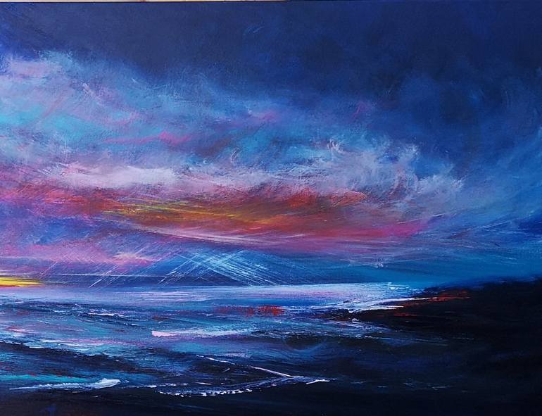 Original Seascape Painting by Mel Graham